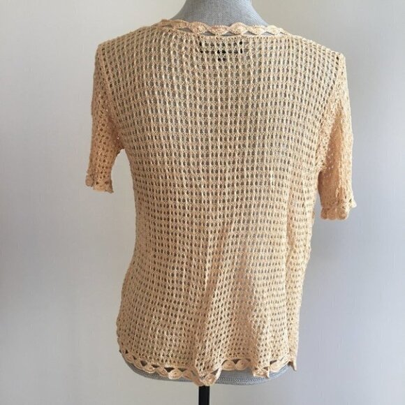 Vintage Knit Open  Front Cardigan - Picture 2 of 4